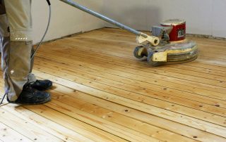 Pine floor repairs in Clevedon