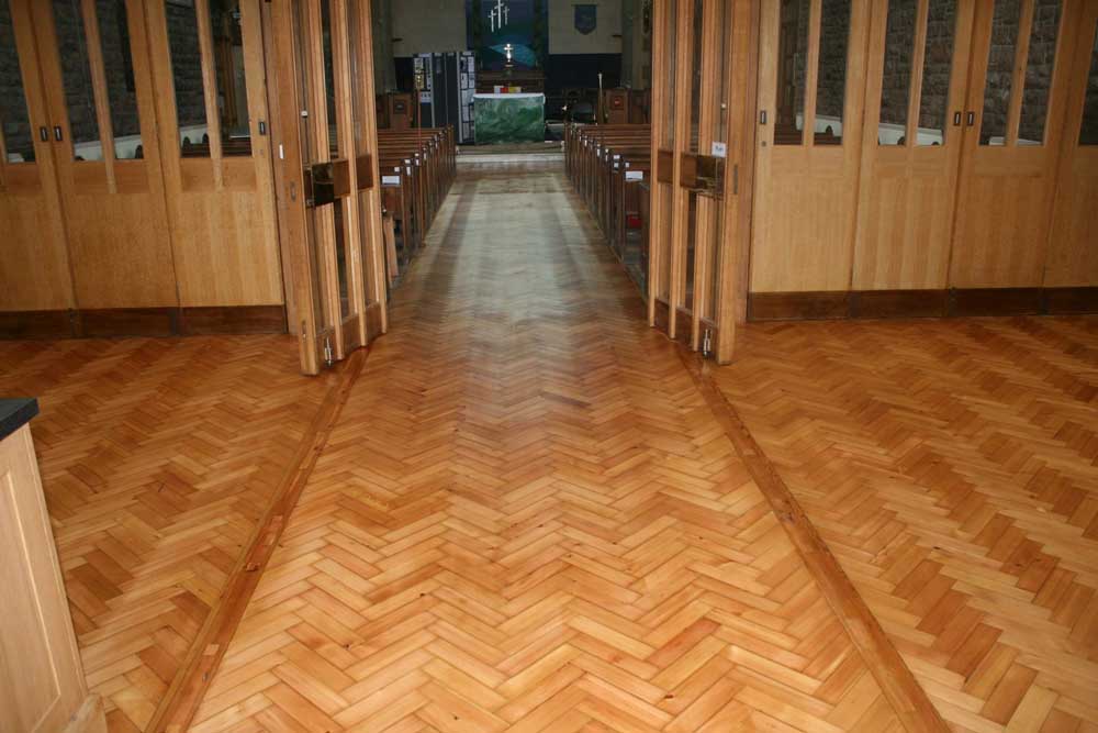 St Mary's Church, Portishead - Wood Floor Restoration