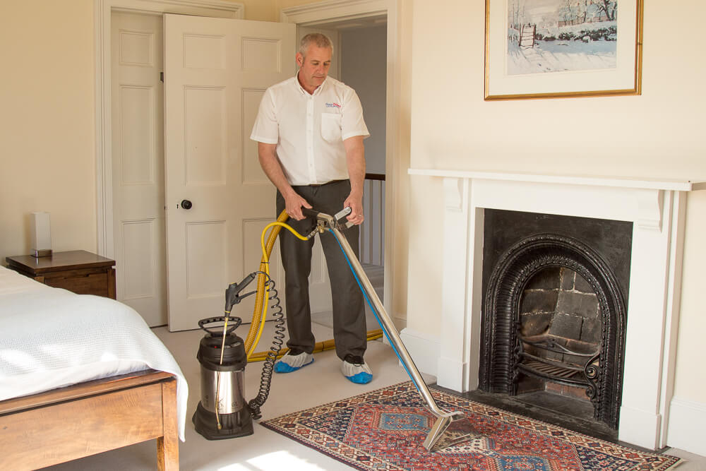 Carpet being professionally cleaned in Thornbury