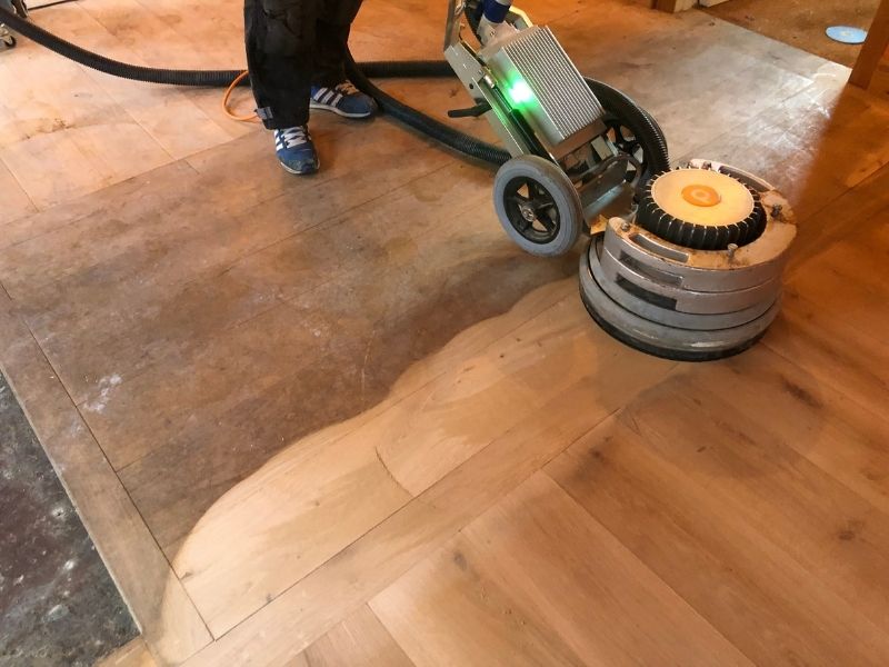 rotary floor sanding