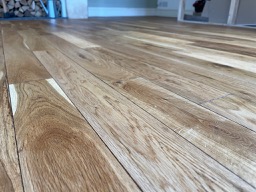 oak plank floor finished