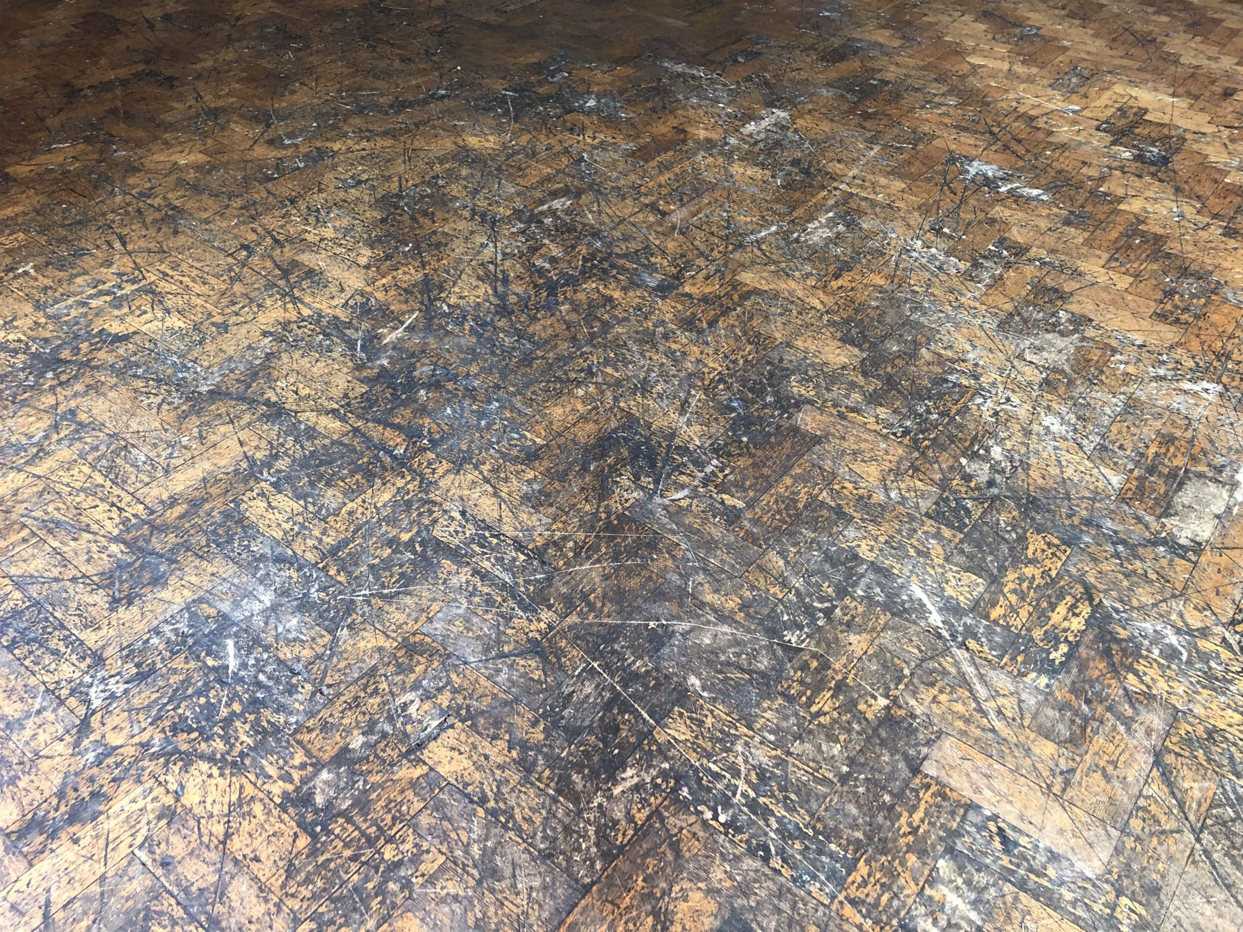 Pub floor sanding b4