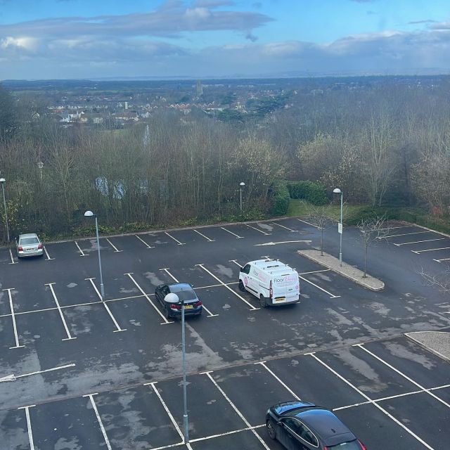 Not a bad view from the office today. Not that we’re looking at it mind, heads down.
